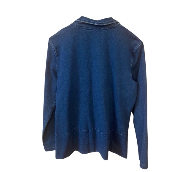 Orvis Women’s  Blue Denim Jacket Size M Full Zip Stretch Casual Outdoors Spring - Picture 2 of 13